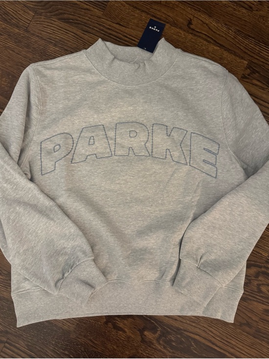 Parke Tops - Women's Mockneck Pullover Sweatshirt -
Parke  Heather Gray L/XL